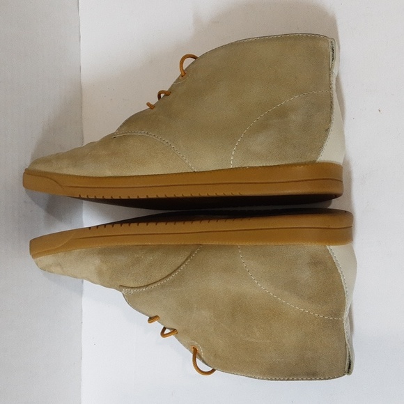 CLAE men's suede boots size 11.5 cream lace up style - Picture 7 of 11